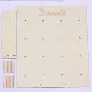 19" Donut Wall Display Stands Wooden Board Dessert Holder - Natural CAKE_STND_DNT01_NAT