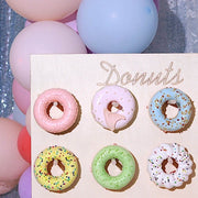 19" Donut Wall Display Stands Wooden Board Dessert Holder - Natural CAKE_STND_DNT01_NAT