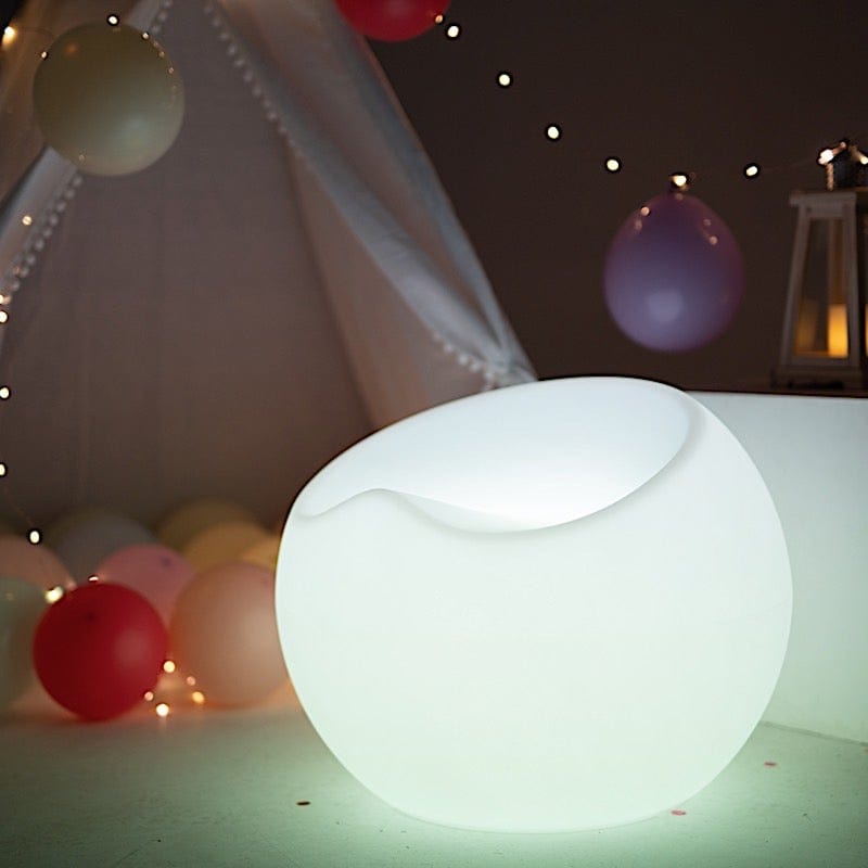 19" x 20" Rechargeable Light Up Saucer Chair Cordless LED Furniture - Assorted LED_FURN_CHAIR_01