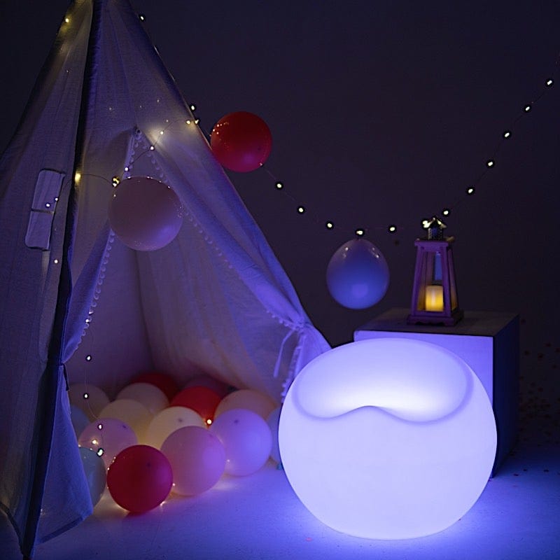 19" x 20" Rechargeable Light Up Saucer Chair Cordless LED Furniture - Assorted LED_FURN_CHAIR_01