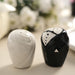 2.5" Bride and Groom Salt and Pepper Shakers Wedding Favors with Gift Box - Black and White FAV_SNP_WED