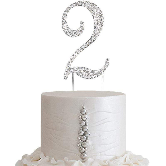2.5" Rhinestone Cake Topper CAKE_TOPN2_2