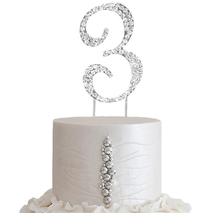 2.5" Rhinestone Cake Topper CAKE_TOPN2_3