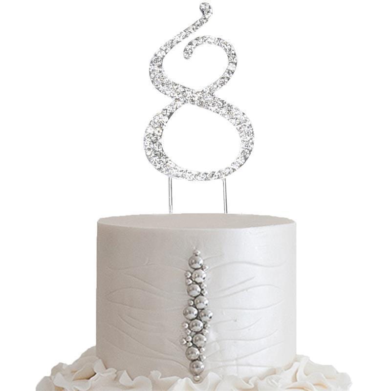 2.5" Rhinestone Cake Topper CAKE_TOPN2_8