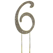 2.5" Rhinestone Cake Topper - Gold