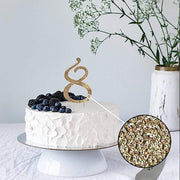 2.5" Rhinestone Cake Topper - Gold