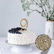 2.5" Rhinestone Cake Topper - Gold