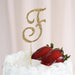 2.5" Rhinestone Cake Topper Gold Letter CAKE_TOPG2_F