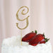 2.5" Rhinestone Cake Topper Gold Letter CAKE_TOPG2_G