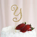 2.5" Rhinestone Cake Topper Gold Letter CAKE_TOPG2_Y