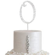 2.5" Rhinestone Cake Topper Letter CAKE_TOP2_O
