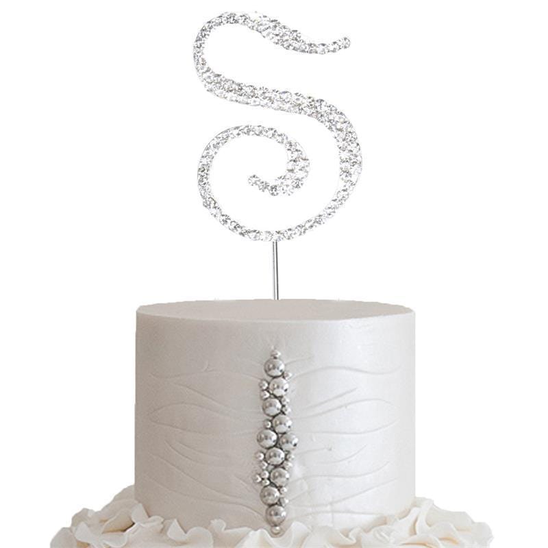 2.5" Rhinestone Cake Topper Letter CAKE_TOP2_S