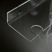 2 Acrylic 21" Wine Glass Rack Wall Mounted Champagne Flute Shelves - Clear DISP_STND_ACRY02_1_CLR