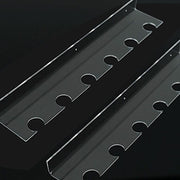 2 Acrylic 21" Wine Glass Rack Wall Mounted Champagne Flute Shelves - Clear DISP_STND_ACRY02_1_CLR