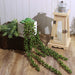 2 Artificial Succulents 23" Faux Hanging Plants - Green ARTI_SUC_LS006_GRN