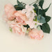2 Bouquets 12" Silk Artificial Peony Flowers