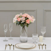 2 Bouquets 12" Silk Artificial Peony Flowers