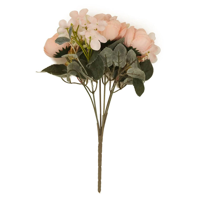 2 Bouquets 12" Silk Artificial Peony Flowers ARTI_BOUQ_PEO15_S_046