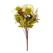 2 Bouquets 19" Silk Peony Flowers Artificial Floral Bushes