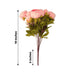 2 Bouquets 19" Silk Peony Flowers Artificial Floral Bushes