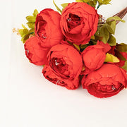 2 Bouquets 19" Silk Peony Flowers Artificial Floral Bushes