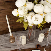 2 Bouquets 19" Silk Peony Flowers Artificial Floral Bushes