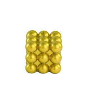 2 Bubble Cube Unscented Paraffin Wax Candles Wedding Centerpieces CAND_PL002_2_GOLD