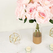 2 Bushes 17" Premium Silk Roses Artificial Flowers Bouquets