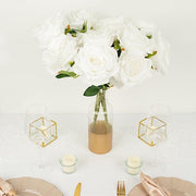 2 Bushes 17" Premium Silk Roses Artificial Flowers Bouquets