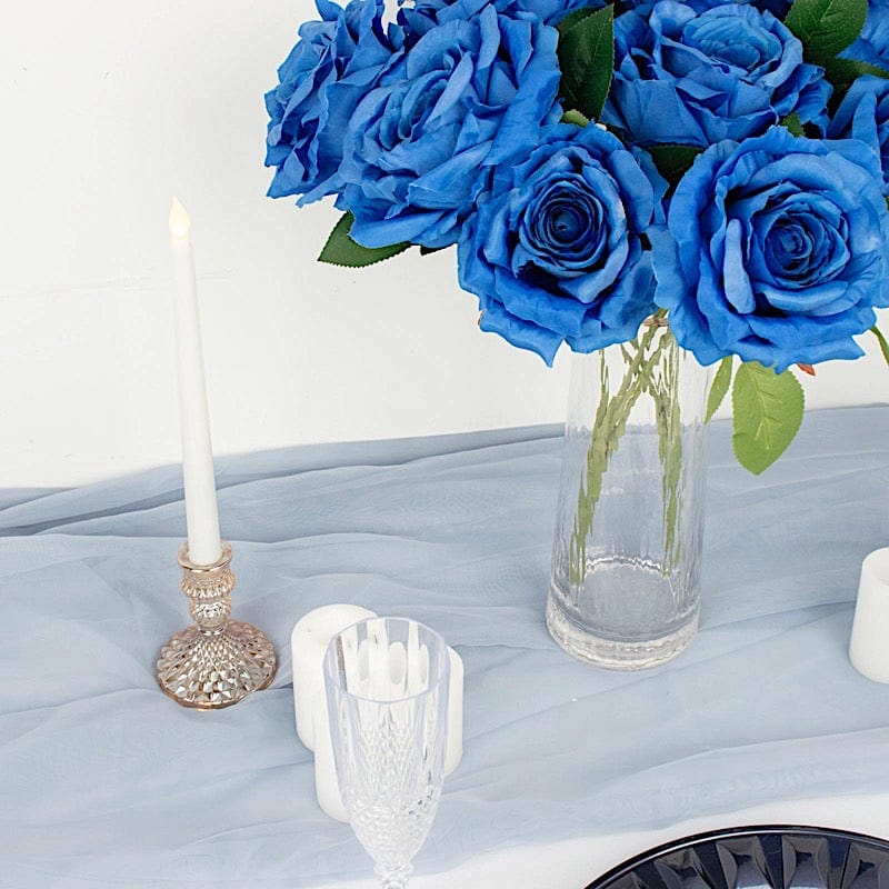 2 Bushes 17" Premium Silk Roses Artificial Flowers Bouquets