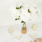 2 Bushes 17" Premium Silk Roses Artificial Flowers Bouquets