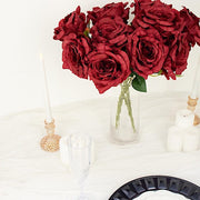 2 Bushes 17" Premium Silk Roses Artificial Flowers Bouquets