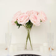 2 Bushes 17" Premium Silk Roses Artificial Flowers Bouquets