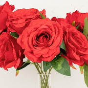 2 Bushes 17" Premium Silk Roses Artificial Flowers Bouquets