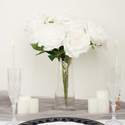 2 Bushes 17" Premium Silk Roses Artificial Flowers Bouquets