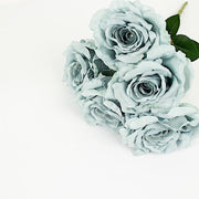 2 Bushes 17" Premium Silk Roses Artificial Flowers Bouquets