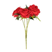 2 Bushes 17" Premium Silk Roses Artificial Flowers Bouquets