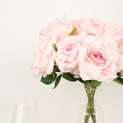 2 Bushes 17" Premium Silk Roses Artificial Flowers Bouquets