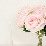 2 Bushes 17" Premium Silk Roses Artificial Flowers Bouquets