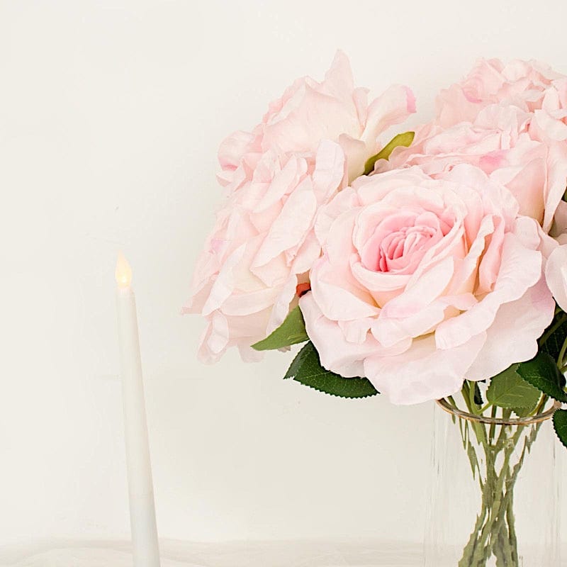 2 Bushes 17" Premium Silk Roses Artificial Flowers Bouquets