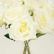 2 Bushes 17" Premium Silk Roses Artificial Flowers Bouquets