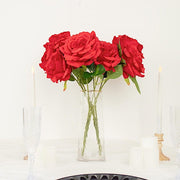 2 Bushes 17" Premium Silk Roses Artificial Flowers Bouquets