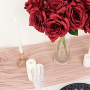 2 Bushes 17" Premium Silk Roses Artificial Flowers Bouquets