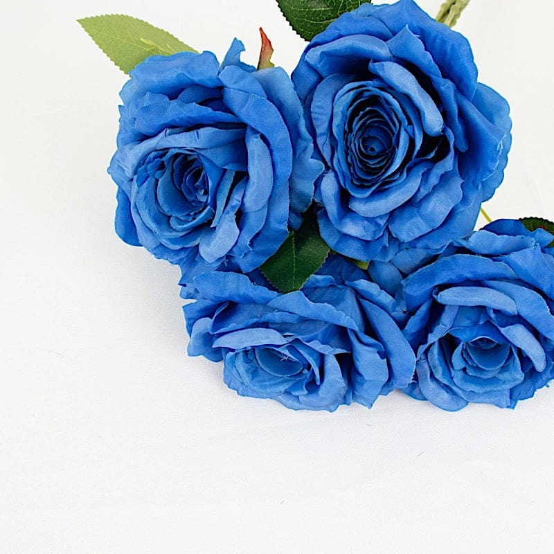 2 Bushes 17" Premium Silk Roses Artificial Flowers Bouquets