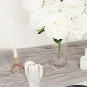 2 Bushes 17" Premium Silk Roses Artificial Flowers Bouquets