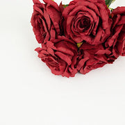 2 Bushes 17" Premium Silk Roses Artificial Flowers Bouquets