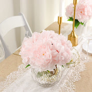 2 Bushes 17" Silk Artificial Peony Flowers Bouquets