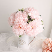 2 Bushes 17" Silk Artificial Peony Flowers Bouquets