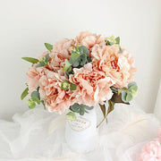 2 Bushes 17" Silk Artificial Peony Flowers Bouquets