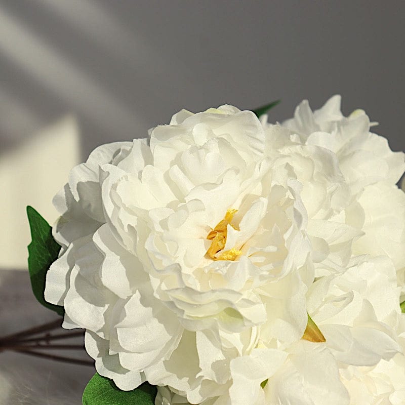 2 Bushes 17" Silk Artificial Peony Flowers Bouquets